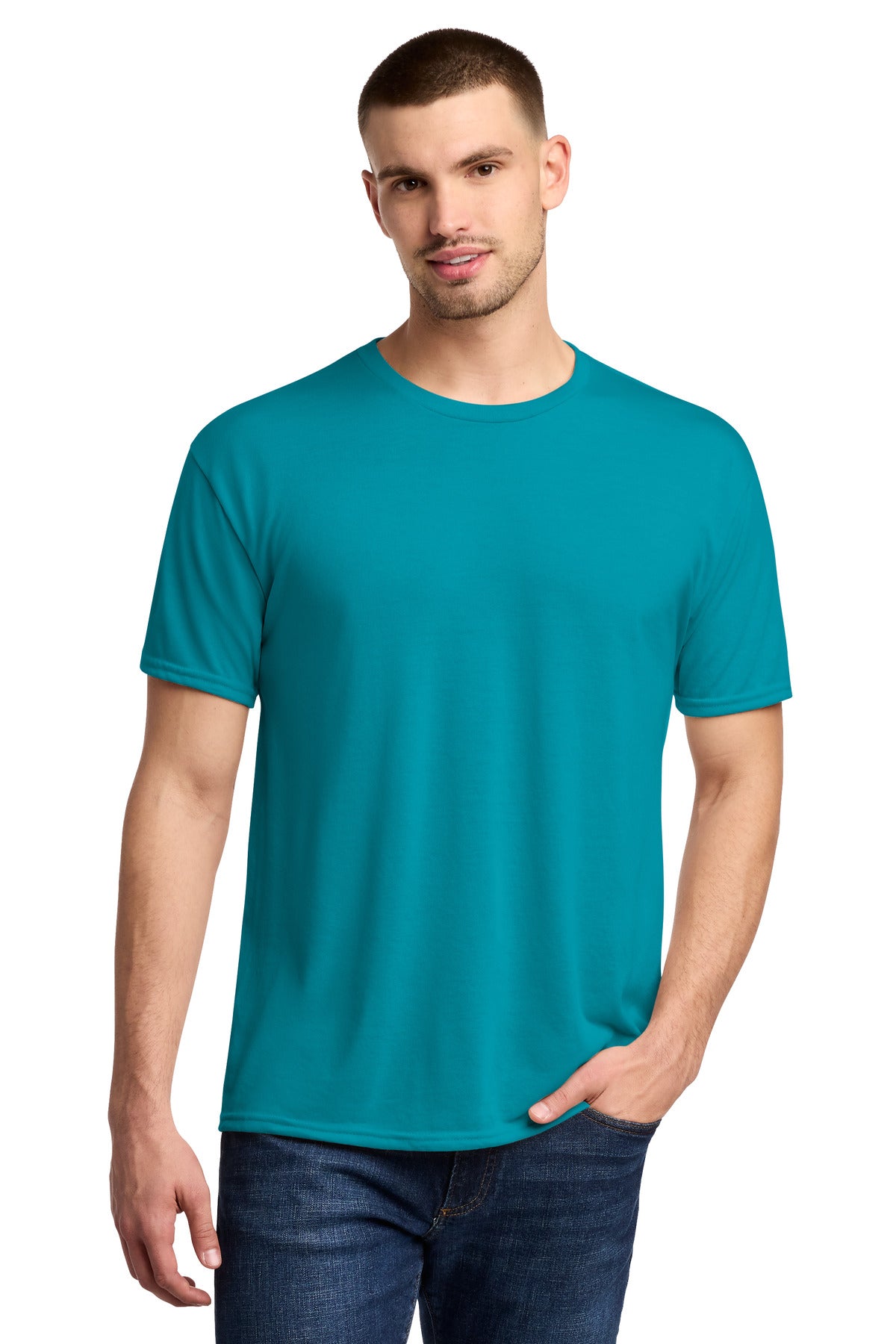 Jerzees Dri-Power 100% Polyester T-Shirt - California Blue