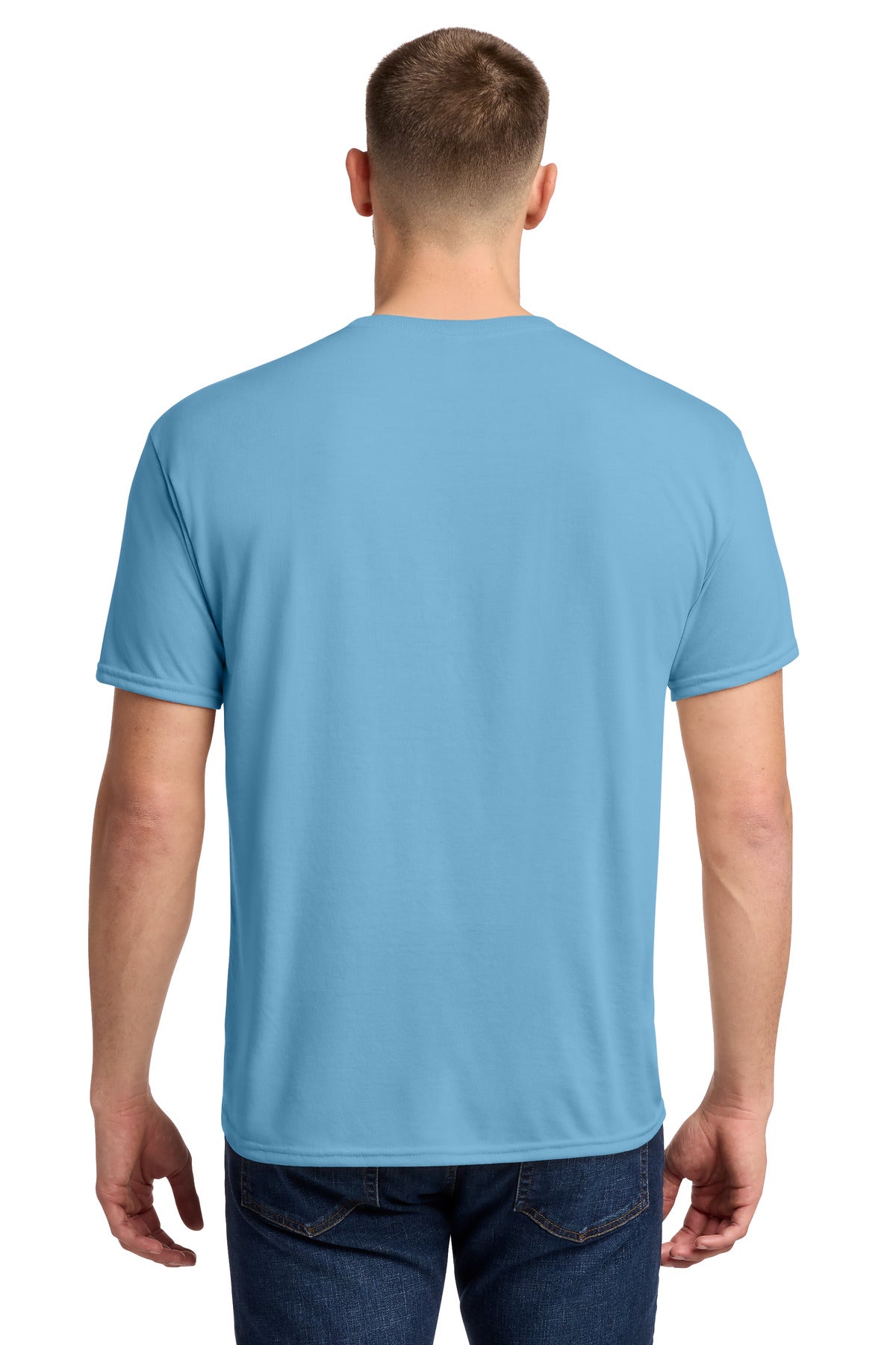 Jerzees Dri-Power 100% Polyester T-Shirt - Light Blue