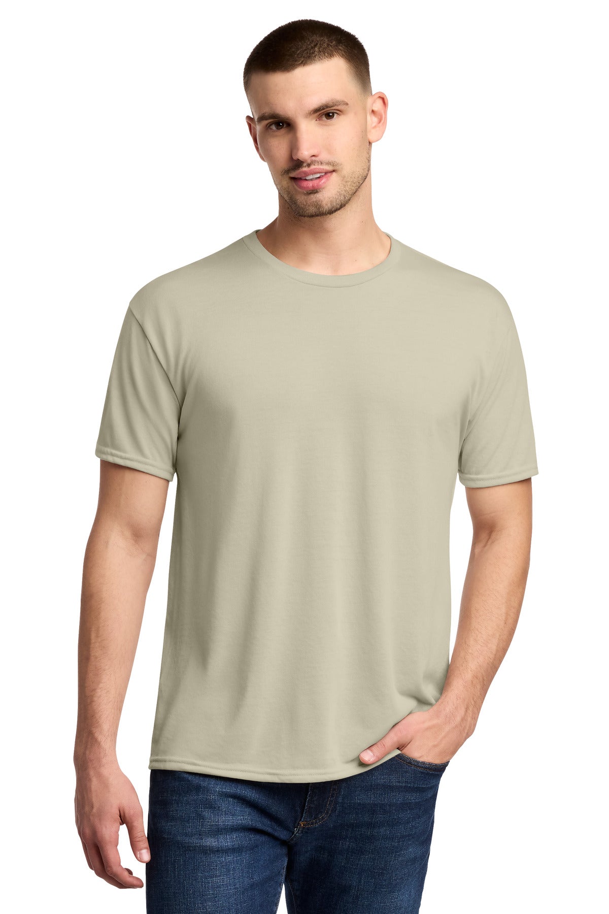 Jerzees Dri-Power 100% Polyester T-Shirt - Putty