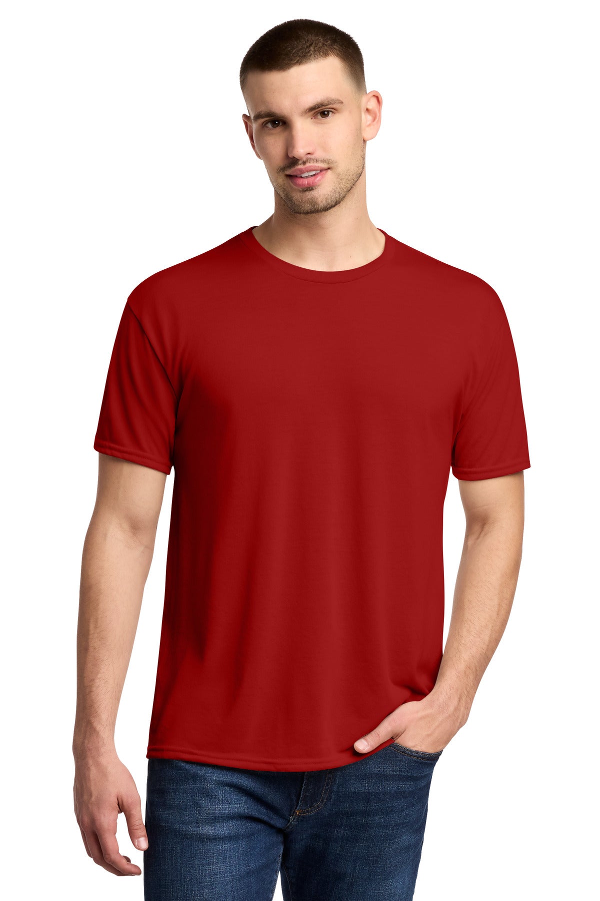 Jerzees Dri-Power 100% Polyester T-Shirt - True Red