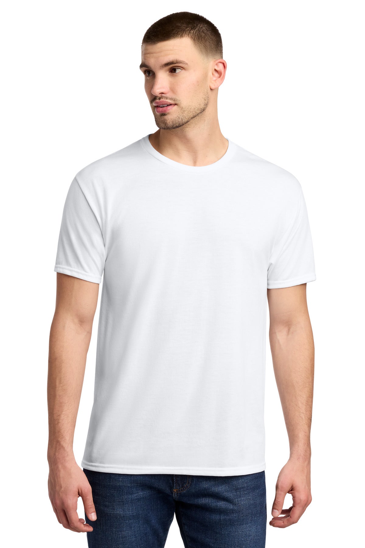 Jerzees Dri-Power 100% Polyester T-Shirt - White