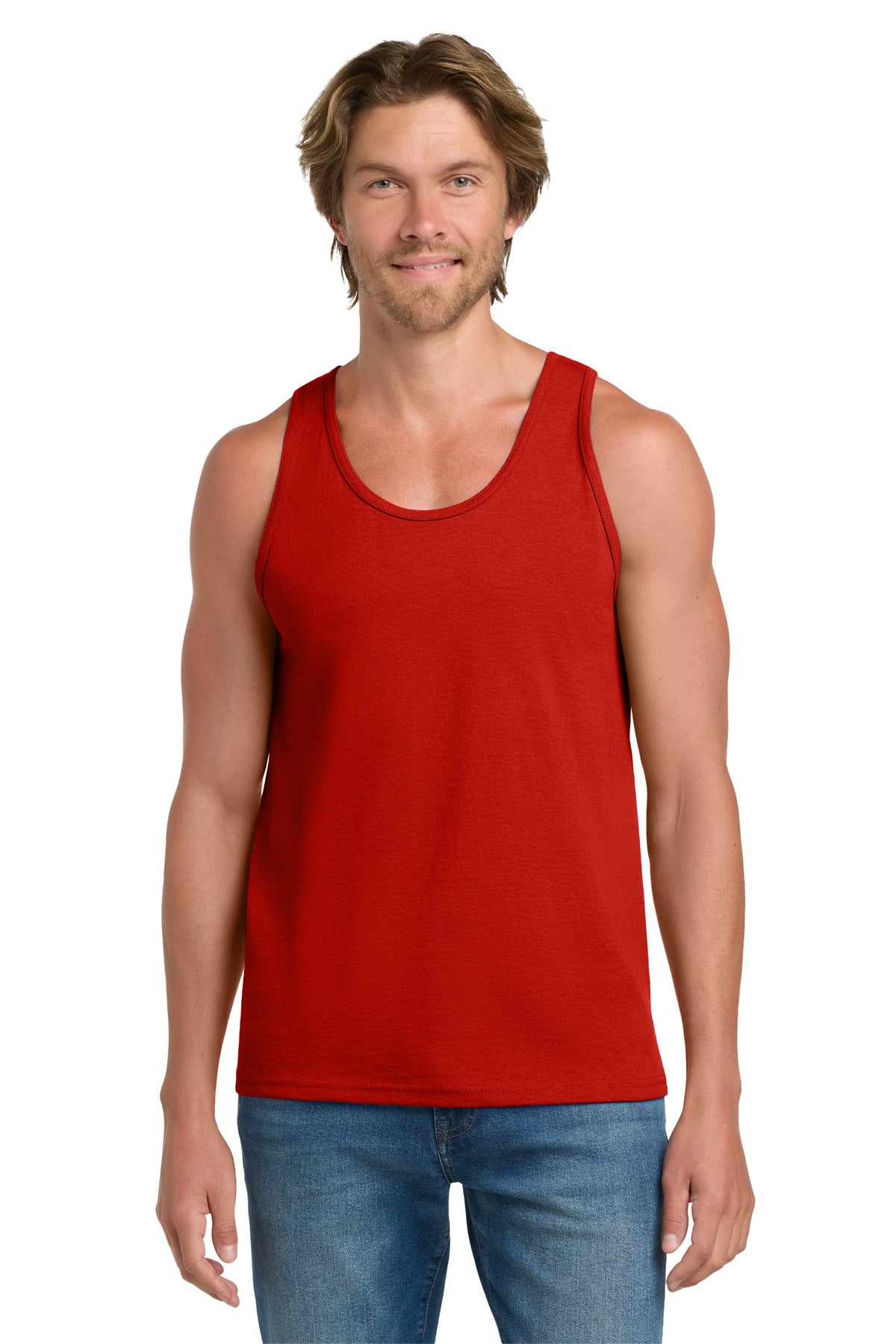 Gildan - Ultra Cotton 100% US Cotton Tank Top - Red