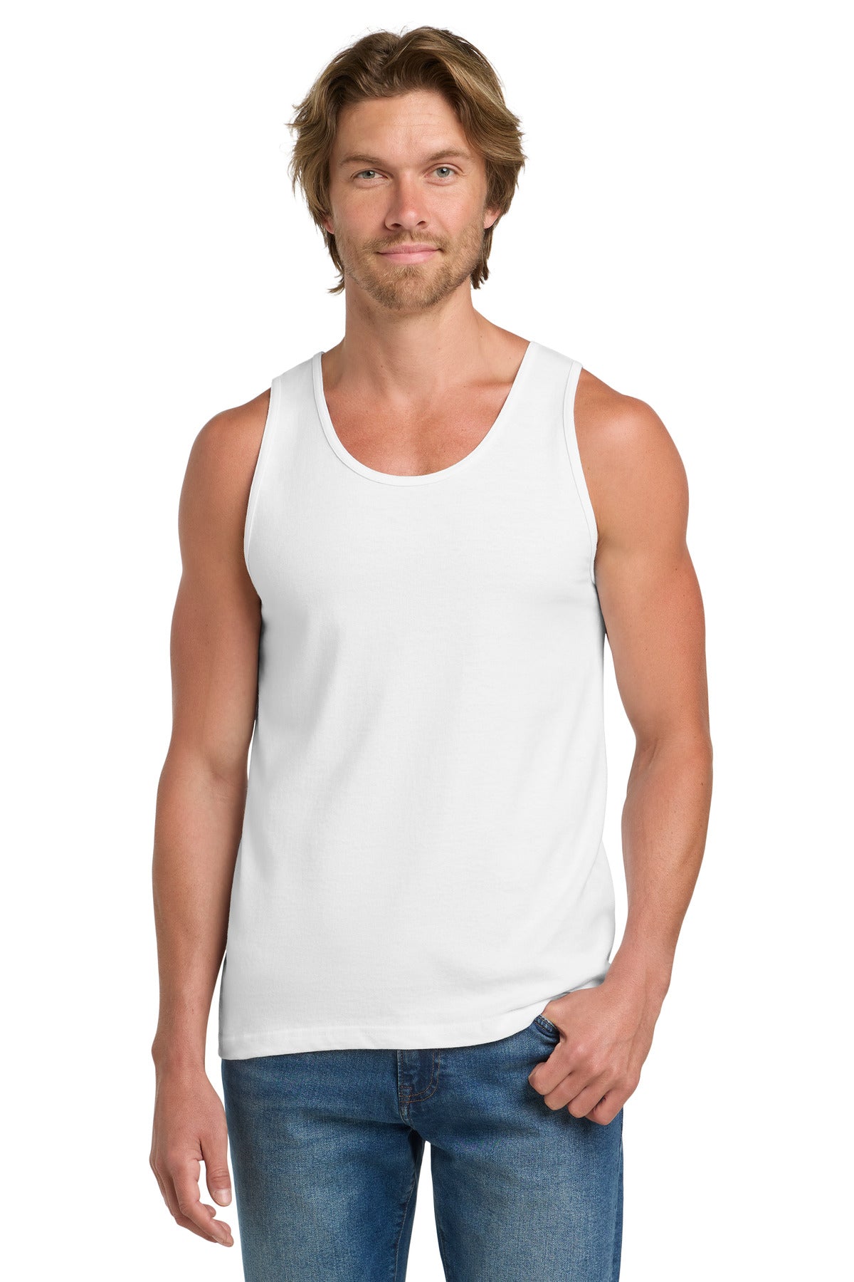 Gildan - Ultra Cotton 100% US Cotton Tank Top - White