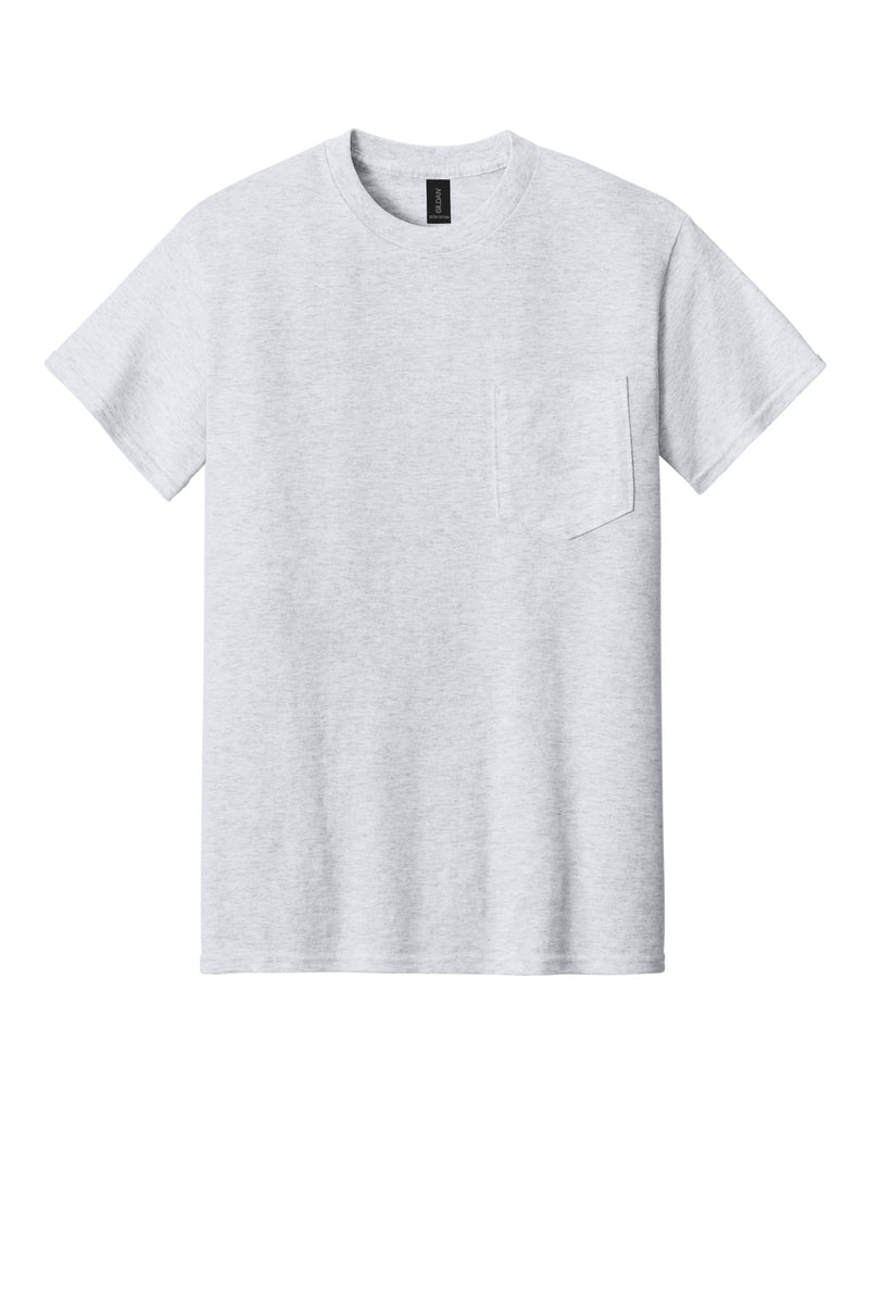 Gildan - Ultra Cotton 100% US Cotton T-Shirt with Pocket - Ash