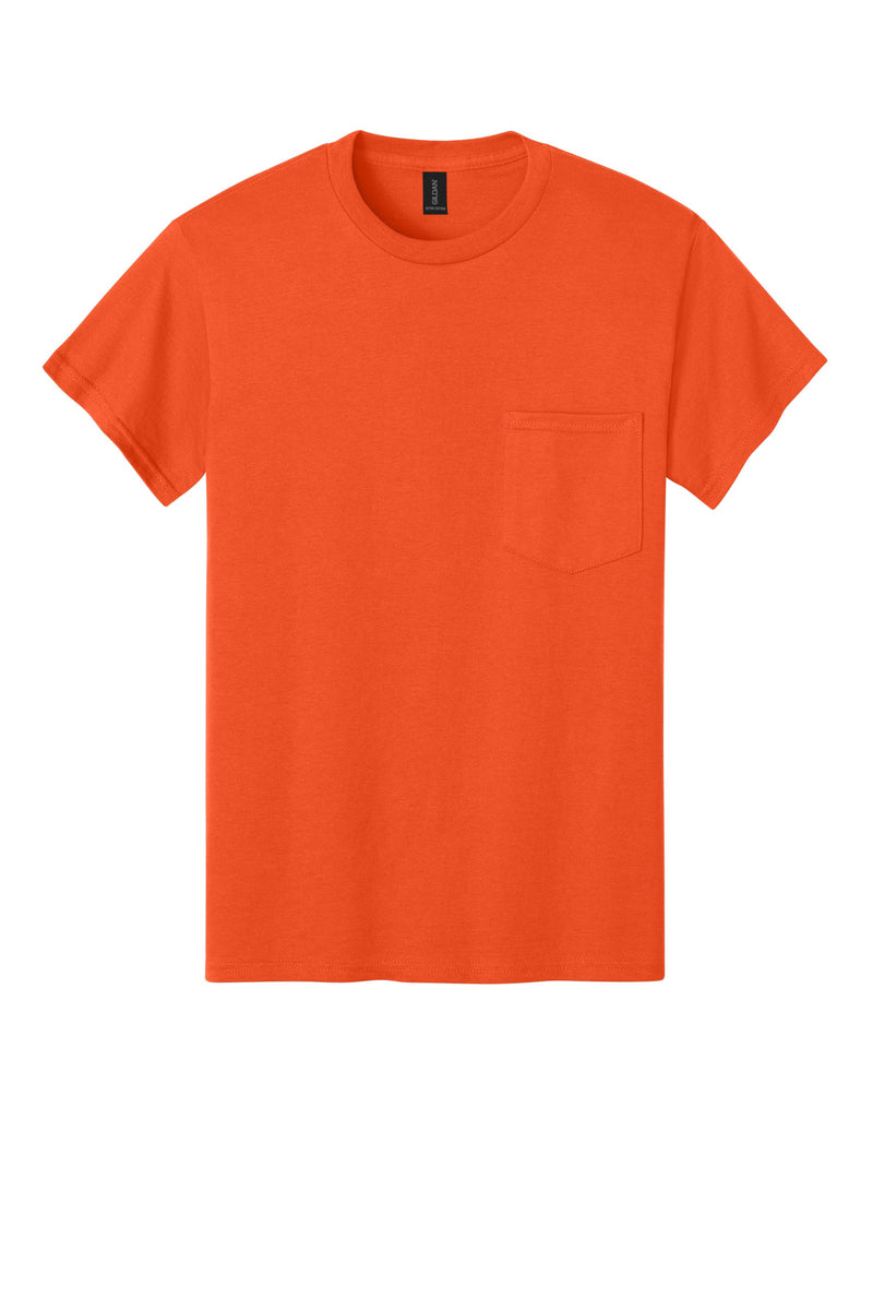 Gildan - Ultra Cotton 100% US Cotton T-Shirt with Pocket - Orange