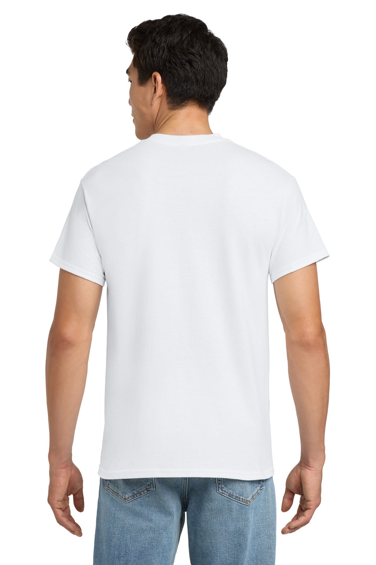 Gildan - Ultra Cotton 100% US Cotton T-Shirt with Pocket - White
