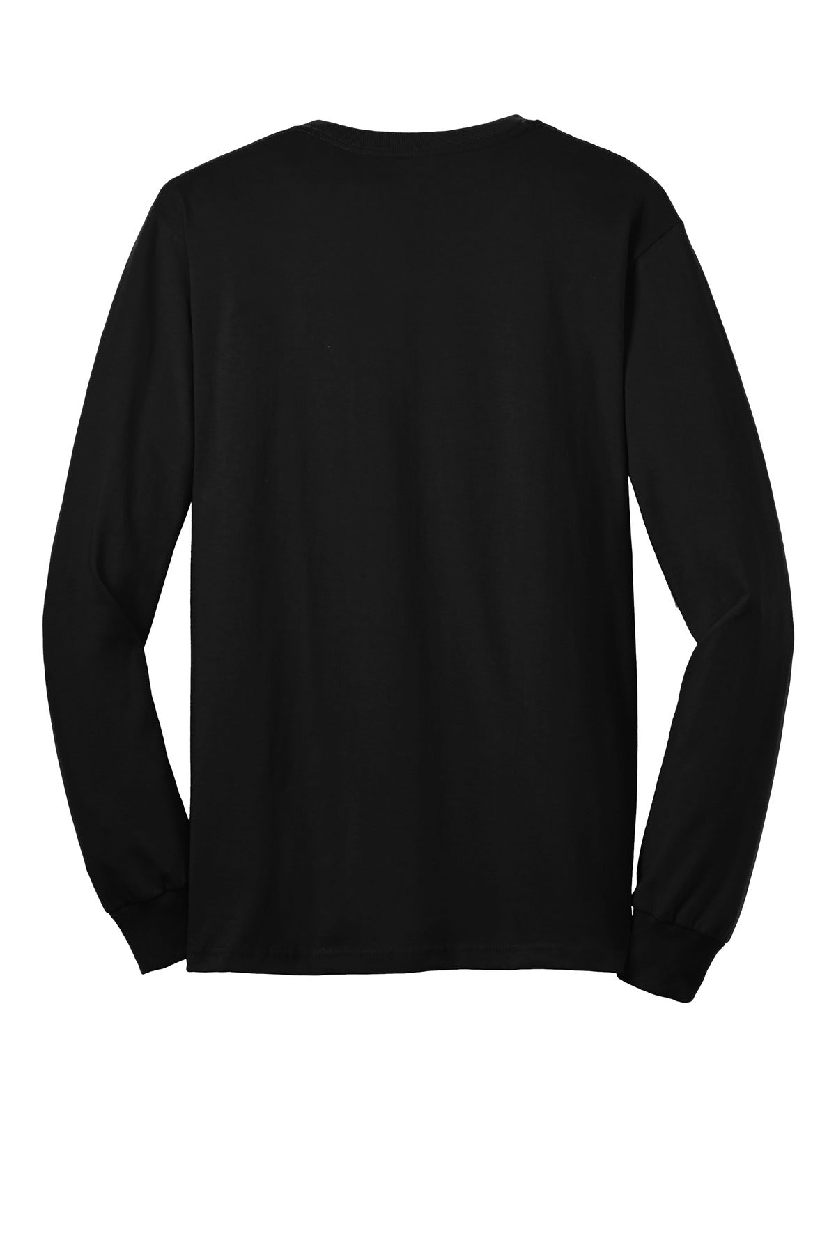 Gildan - Ultra Cotton 100% US Cotton Long Sleeve T-Shirt with Pocket - Black