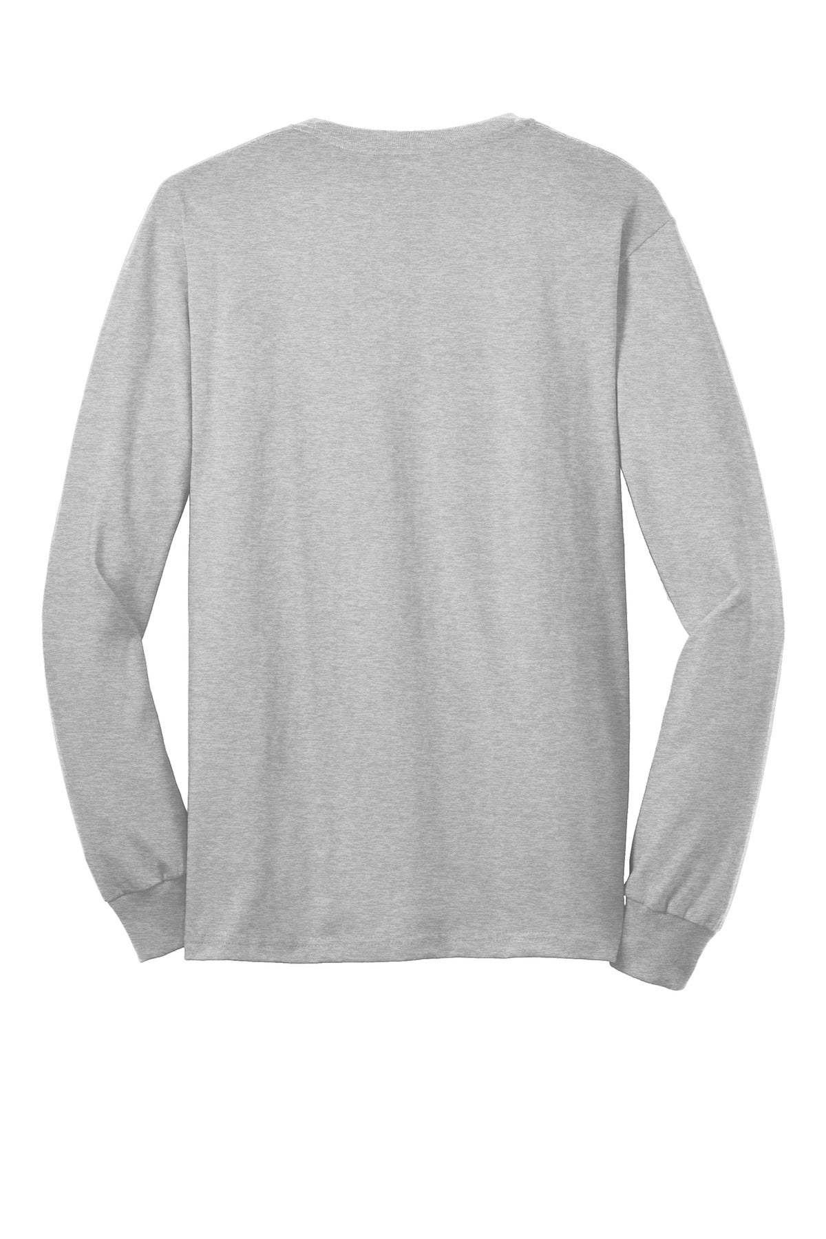 Gildan - Ultra Cotton 100% US Cotton Long Sleeve T-Shirt with Pocket - Sport Grey