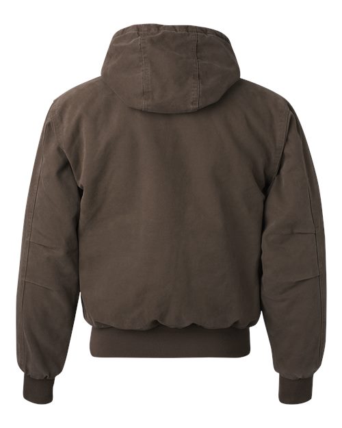 Men's Cheyenne Boulder Cloth™ Hooded Jacket with Tricot Quilt Lining - Tobacco