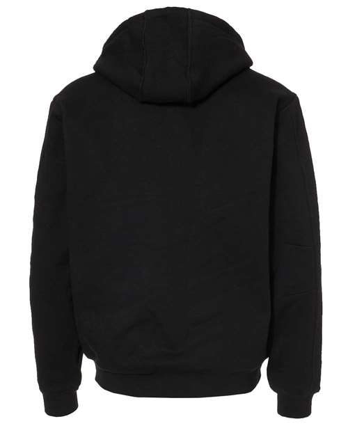 Men's Crossfire Heavyweight Power Fleece Hooded Jacket with Thermal Lining - Black