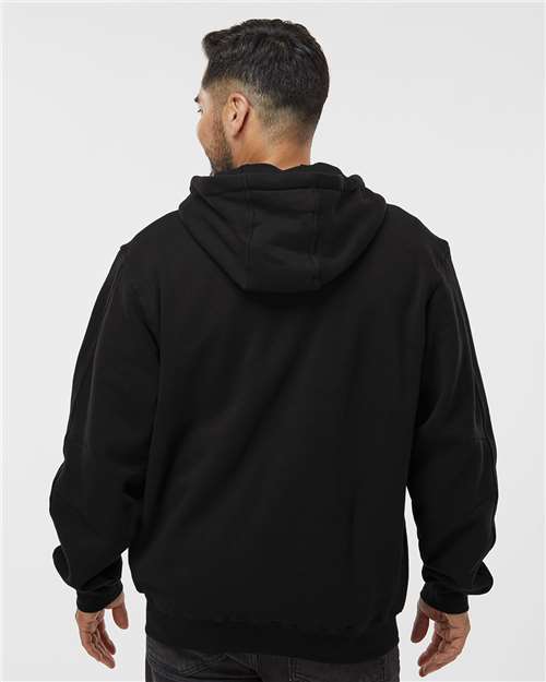 Men's Crossfire Heavyweight Power Fleece Hooded Jacket with Thermal Lining - Black