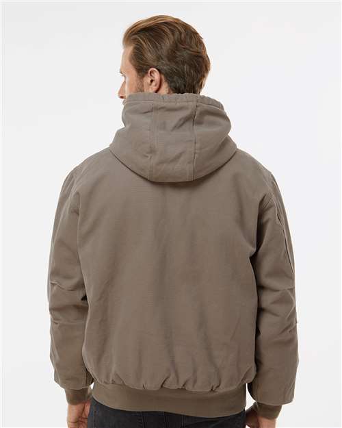 Men's Tall Cheyenne Boulder Cloth™ Hooded Jacket with Tricot Quilt Lining - Gravel