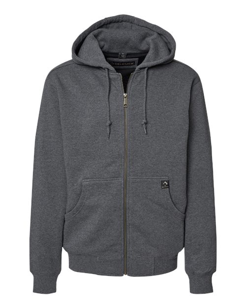 Men's Tall Crossfire Heavyweight Power Fleece Hooded Jacket with Thermal Lining - Dark Oxford