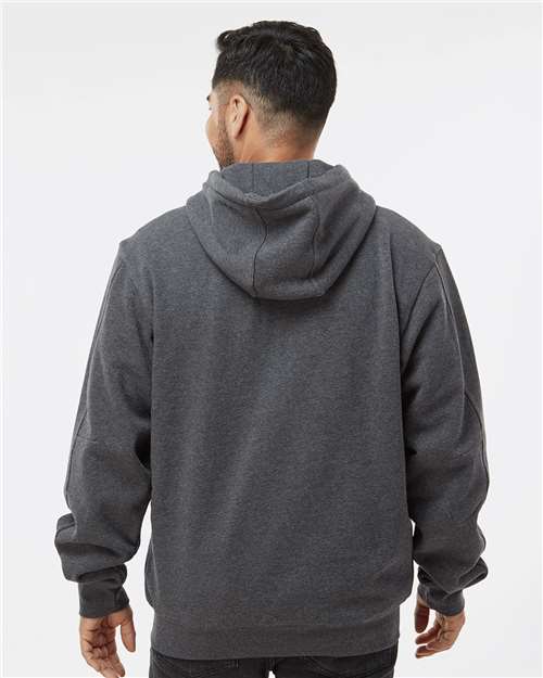 Men's Tall Crossfire Heavyweight Power Fleece Hooded Jacket with Thermal Lining - Dark Oxford