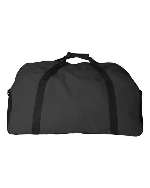 Large Ripstop Duffel Bag - Black/ Black