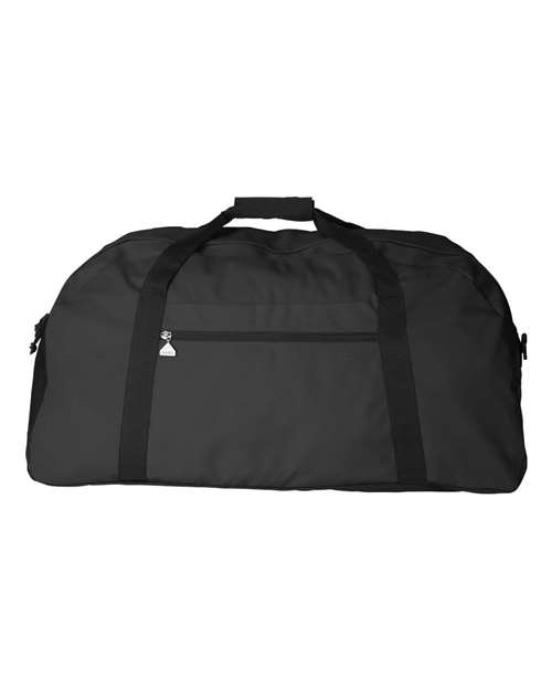 Large Ripstop Duffel Bag - Black/ Black