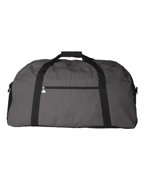 Large Ripstop Duffel Bag - Graphite/ Black