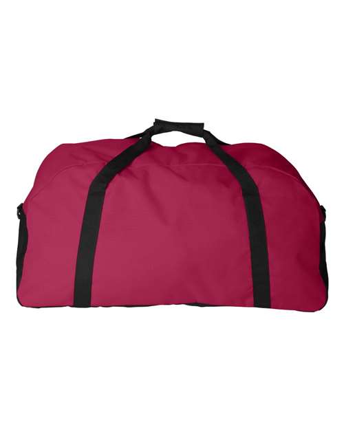 Large Ripstop Duffel Bag - Red/ Black