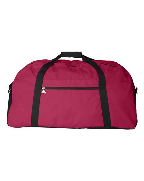 Large Ripstop Duffel Bag - Red/ Black