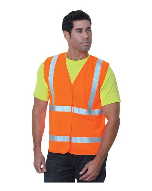 Unisex USA-Made Economy Class 2 ANSI Vest - Orange