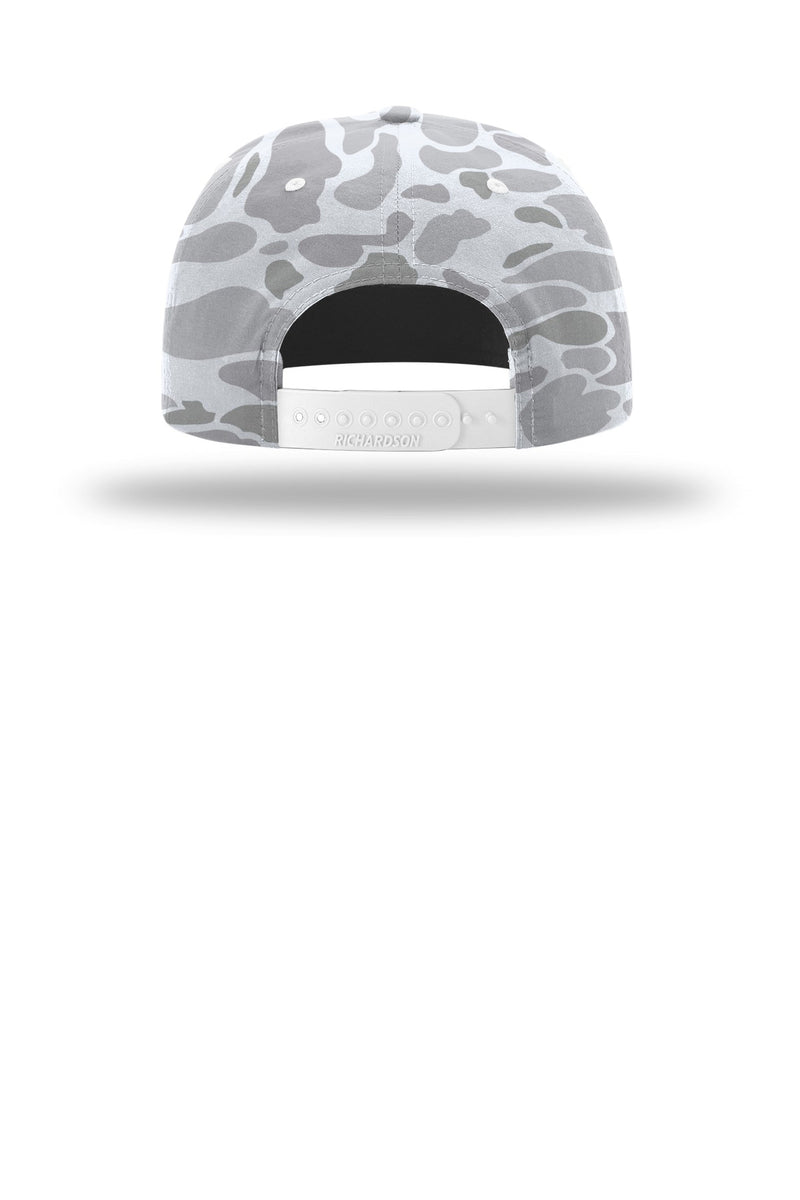 Richardson Printed Umpqua Gramps Cap - Blizzard Duck Camo/ White