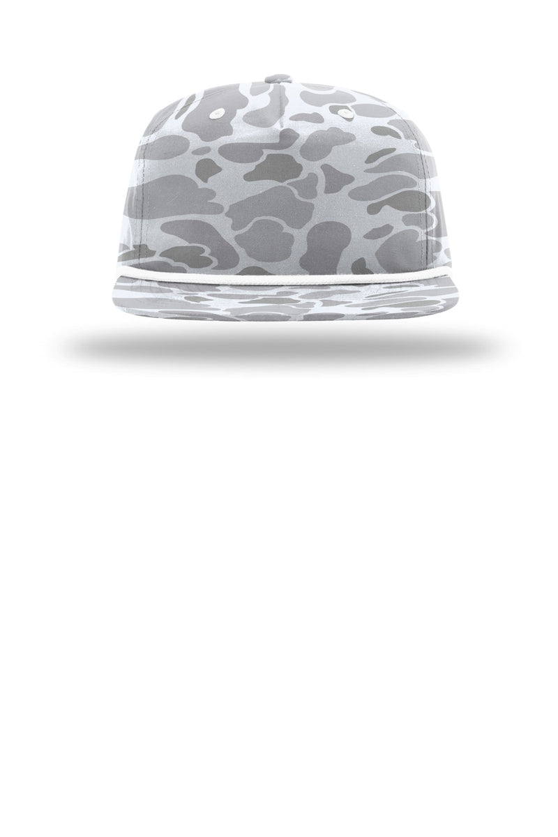 Richardson Printed Umpqua Gramps Cap - Blizzard Duck Camo/ White
