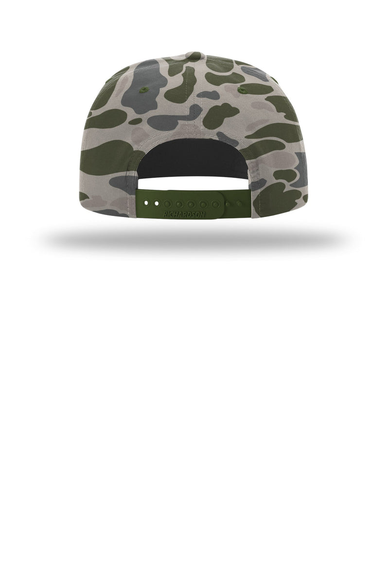 Richardson Printed Umpqua Gramps Cap - Marsh Duck Camo/ Army Olive