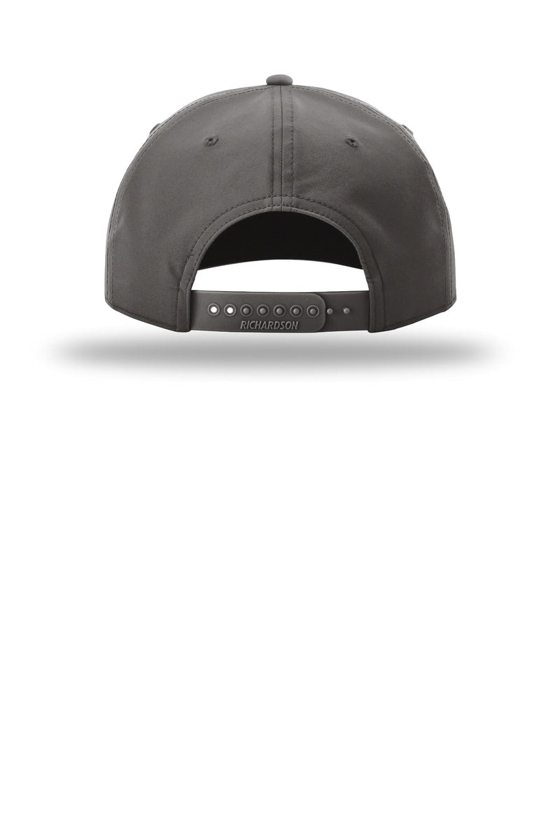 Richardson 5-Panel Classic Rope Cap - Dark Grey/ White