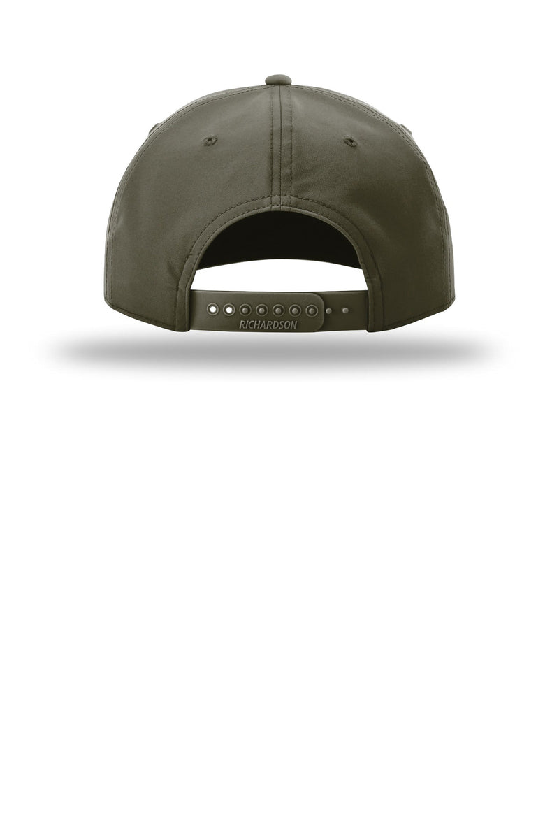 Richardson 5-Panel Classic Rope Cap - Dark Olive/ White