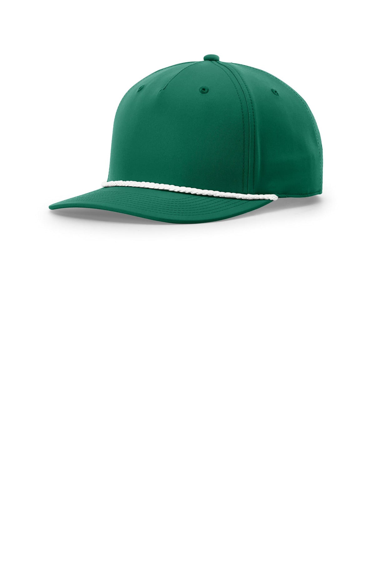 Richardson 5-Panel Classic Rope Cap - Kelly/ White