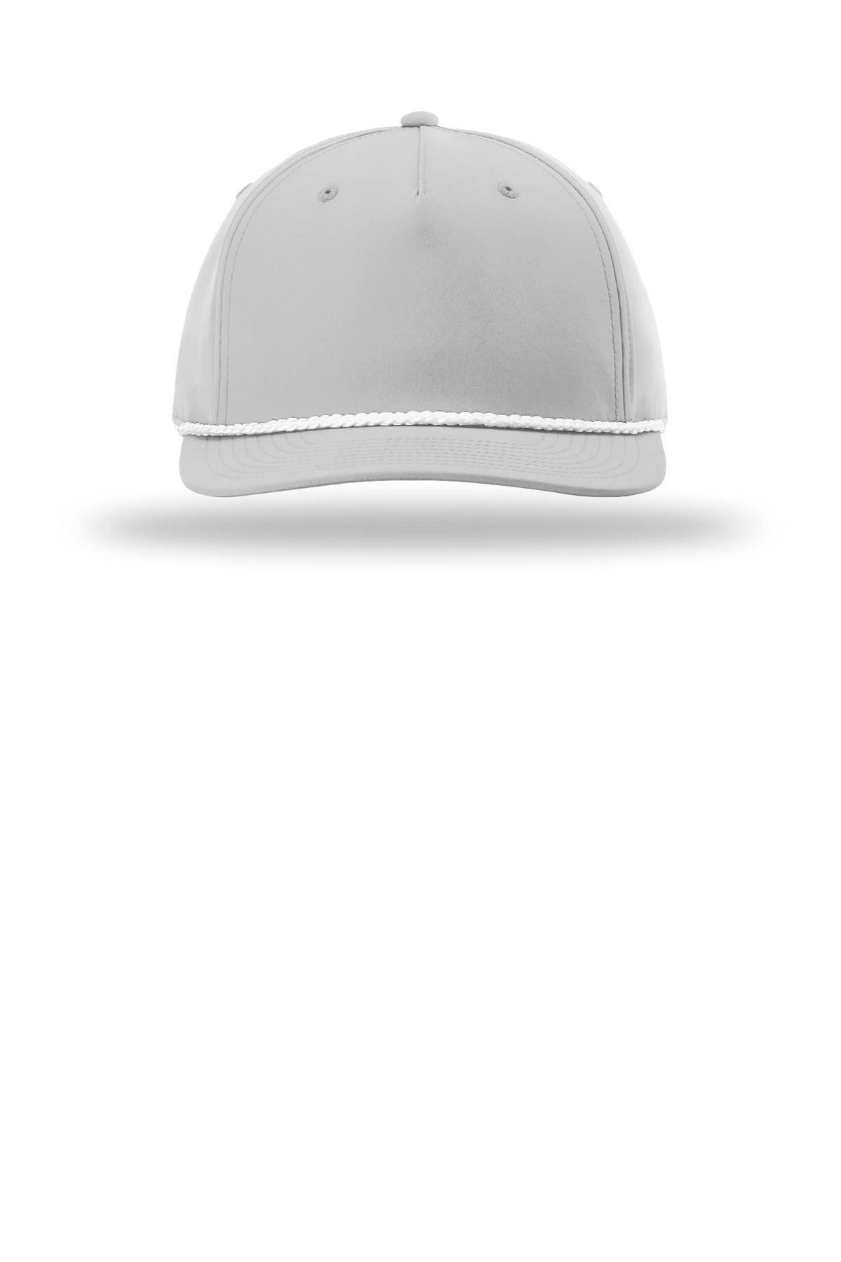 Richardson 5-Panel Classic Rope Cap - Light Grey/ White