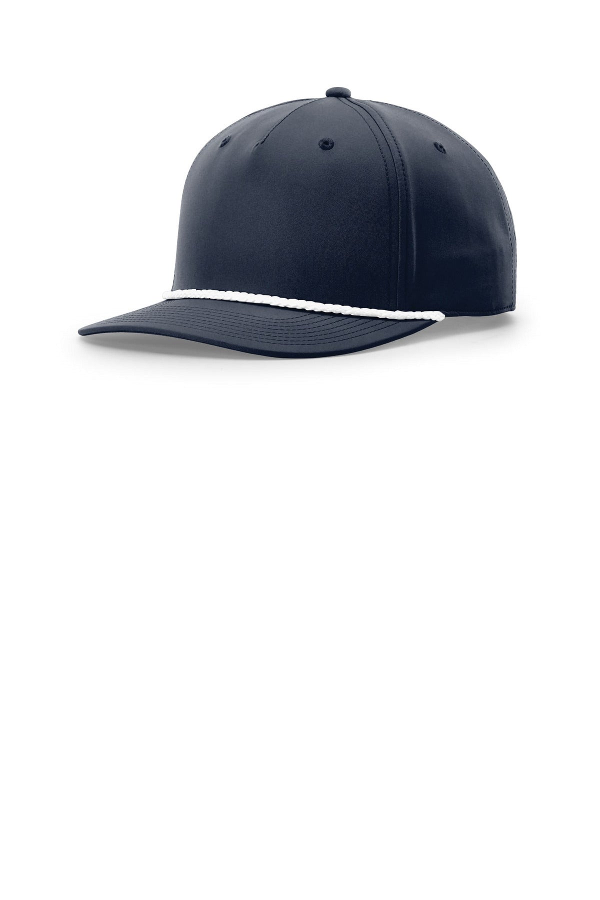 Richardson 5-Panel Classic Rope Cap - Navy/ White
