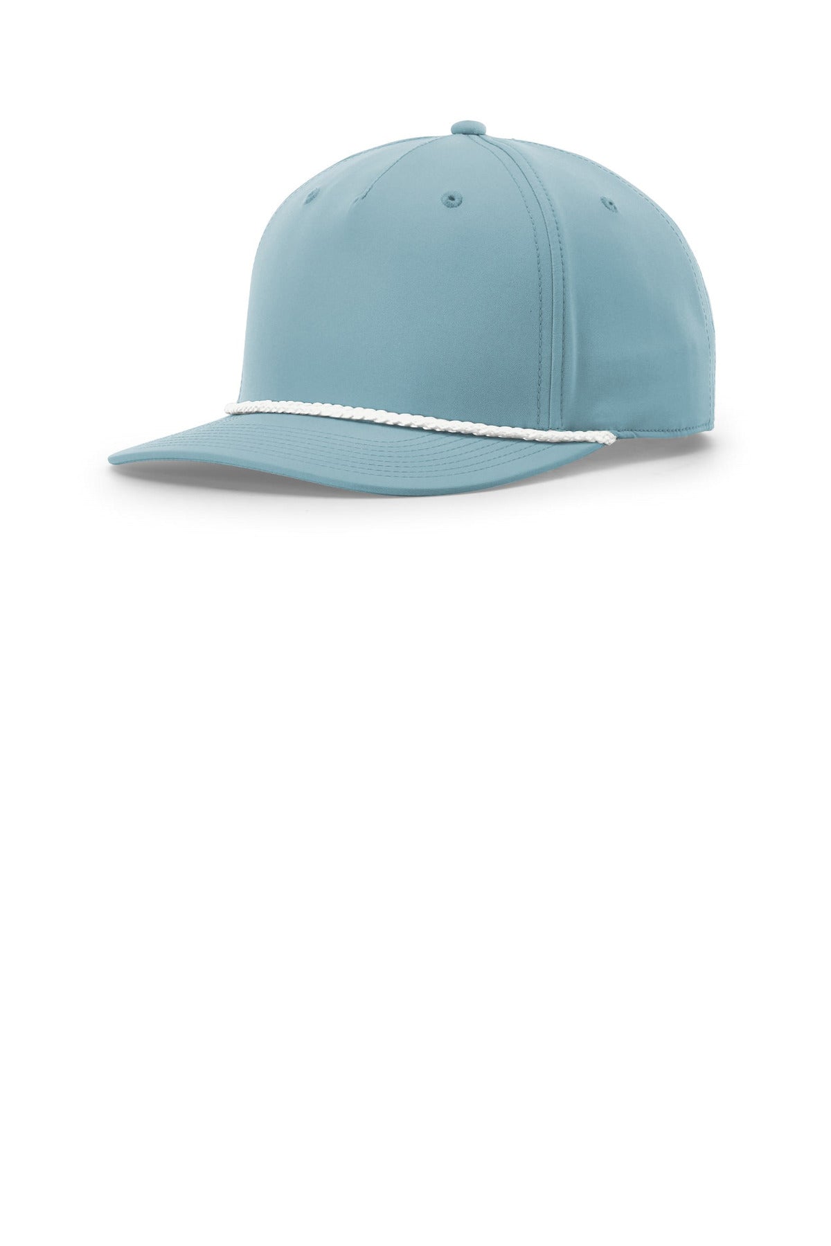 Richardson 5-Panel Classic Rope Cap - Smoke Blue/ White