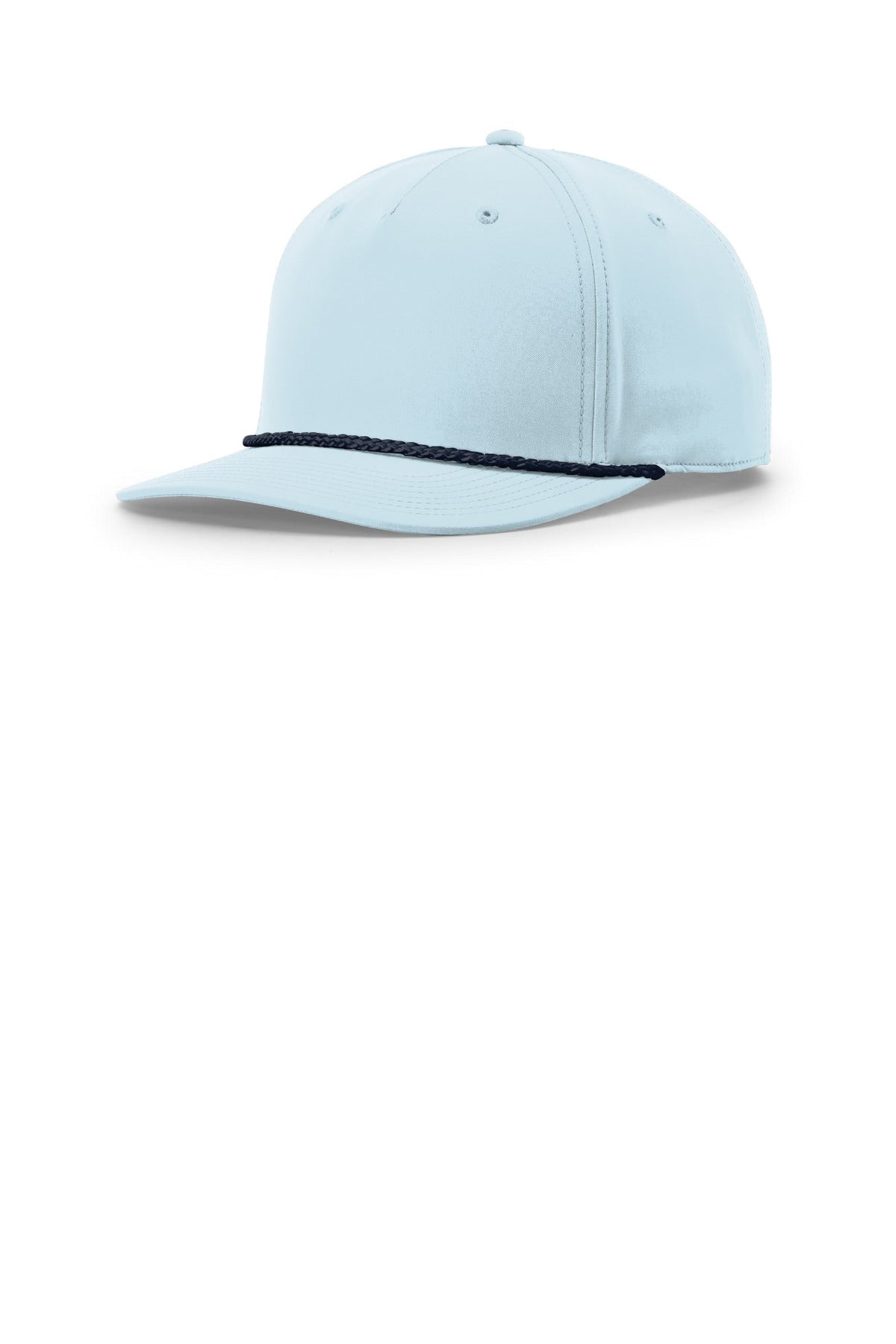 Richardson 5-Panel Classic Rope Cap - Soft Blue/ Navy