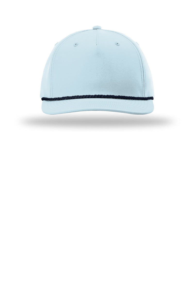 Richardson 5-Panel Classic Rope Cap - Soft Blue/ Navy