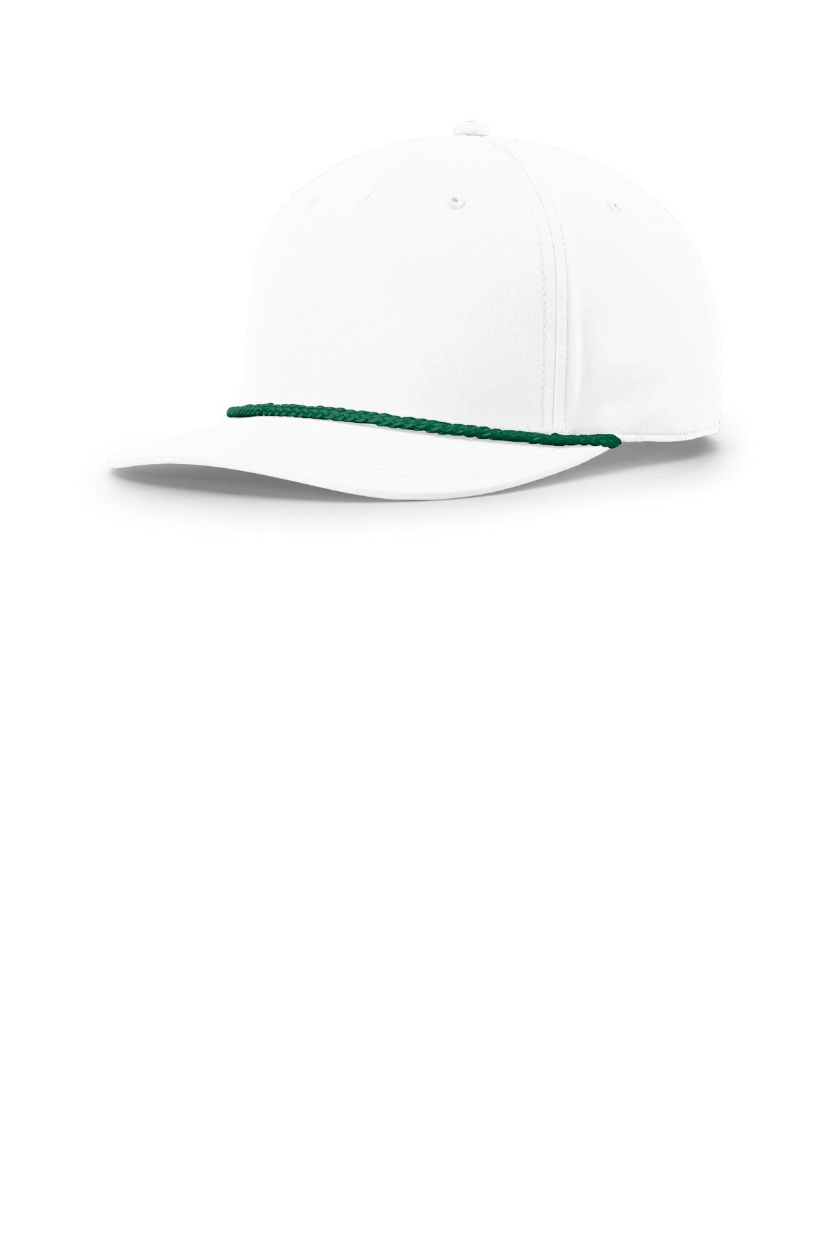 Richardson 5-Panel Classic Rope Cap - White/ Kelly
