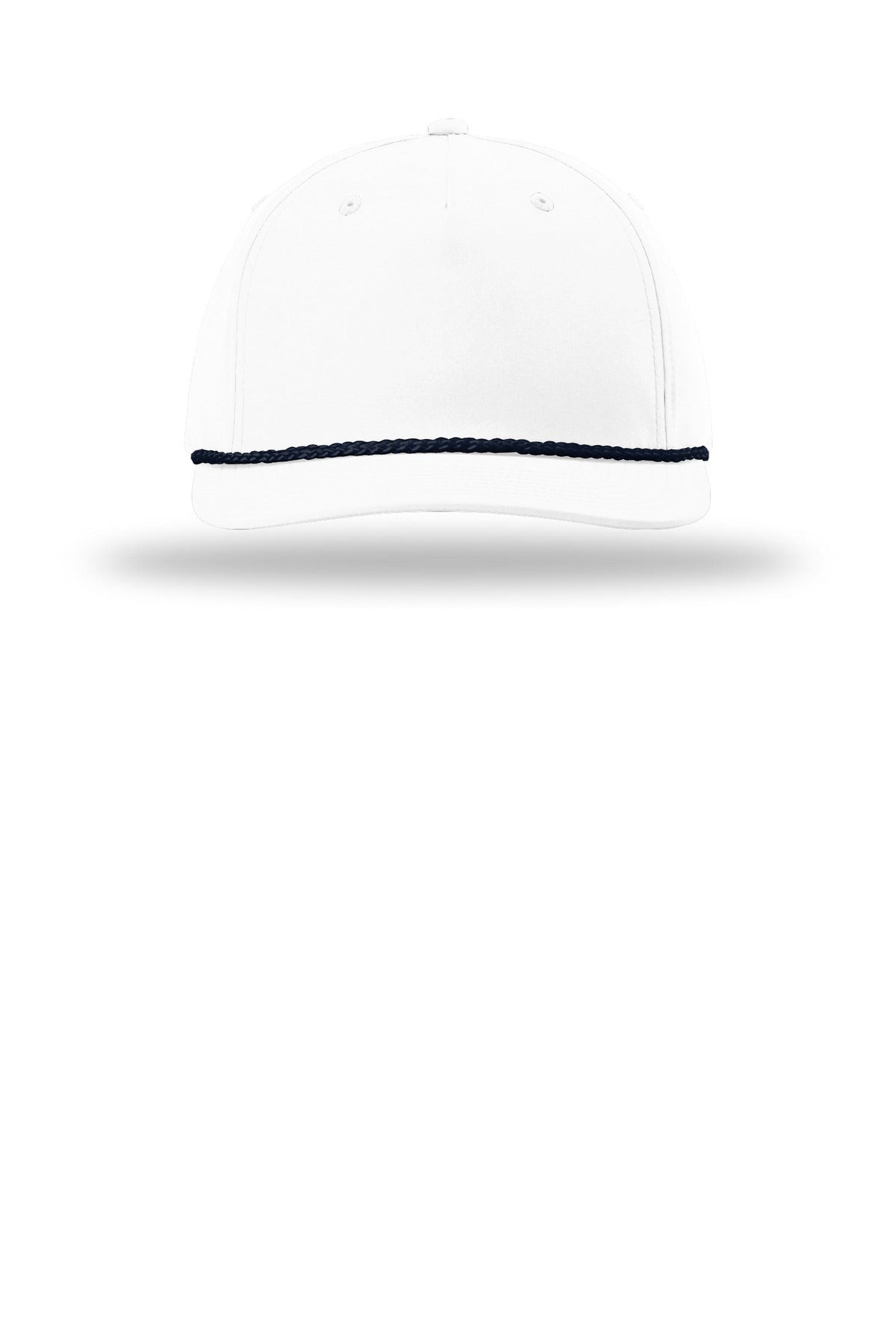 Richardson 5-Panel Classic Rope Cap - White/ Navy