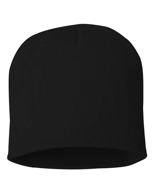 8" Beanie - Black