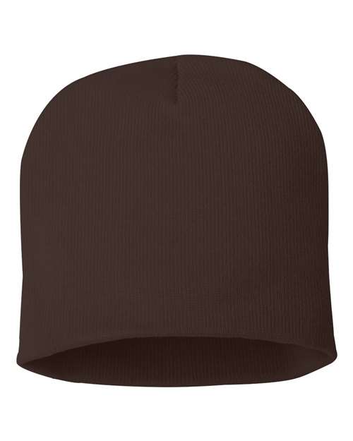 8" Beanie - Brown