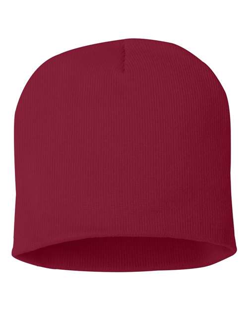 8" Beanie - Cardinal