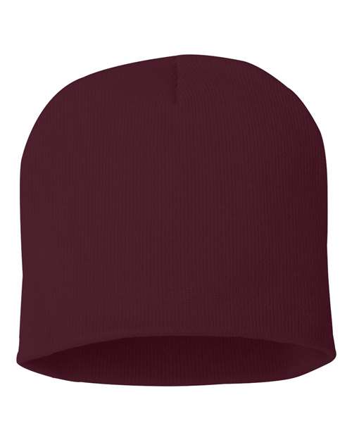 8" Beanie - Maroon