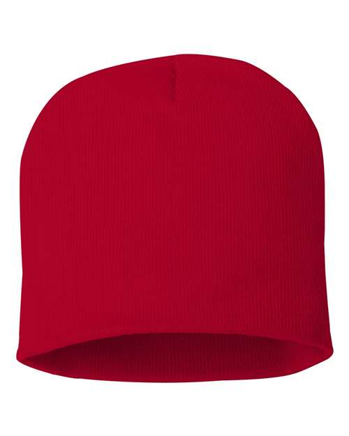 8" Beanie - Red