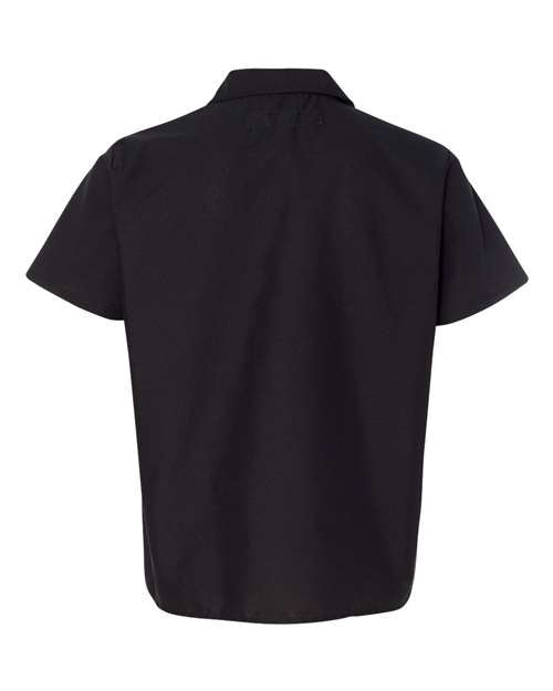 Poplin Cook Shirt with Gripper Closures - Black