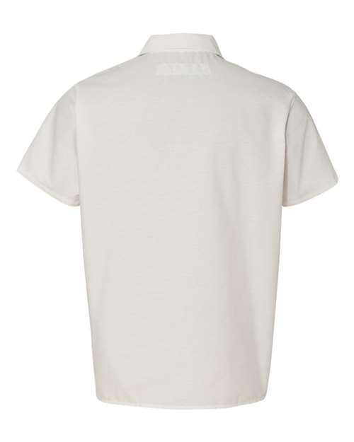 Poplin Cook Shirt with Gripper Closures - White