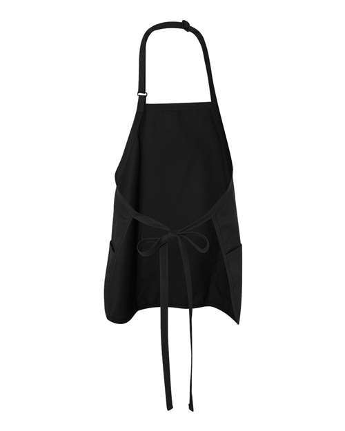 Short Premium Bib Apron - Black