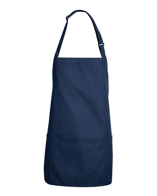 Short Premium Bib Apron - Navy