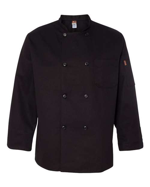 Black Traditional Chef Coat - Black