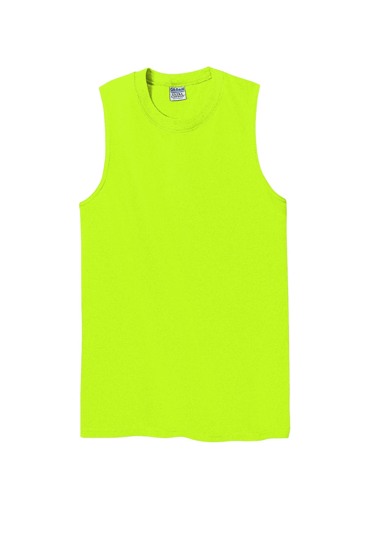 Gildan - Ultra Cotton Sleeveless T-Shirt - Safety Green