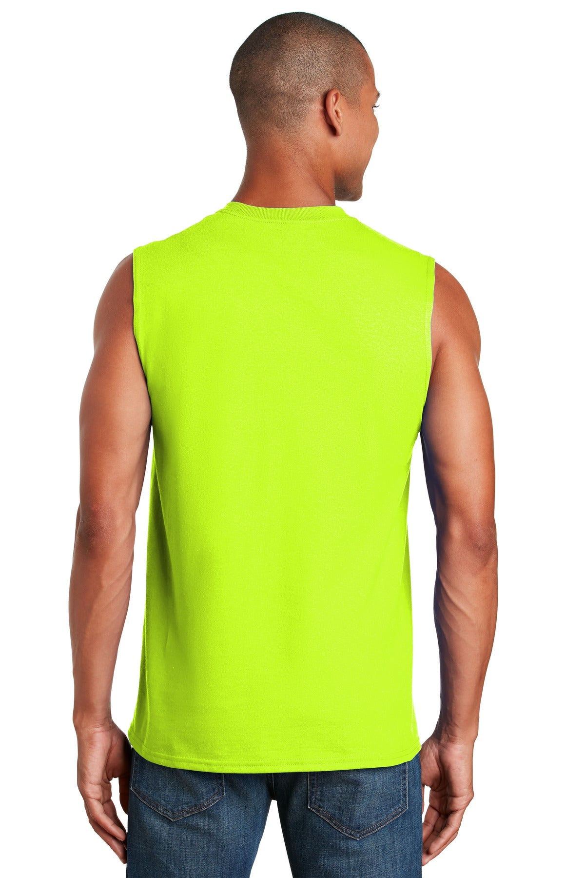 Gildan - Ultra Cotton Sleeveless T-Shirt - Safety Green