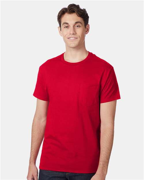 Men's Authentic Pocket T-Shirt - Deep Red